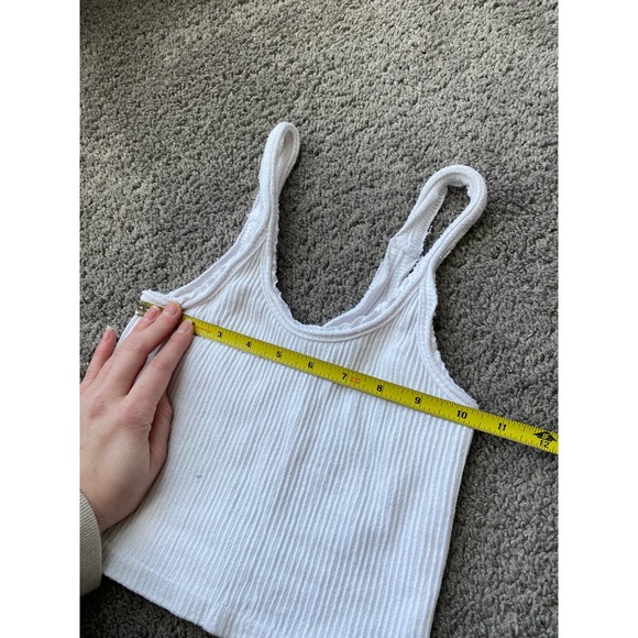 Out From Under by Urban Outfitters white ribbed bra top, size XS/S - Picture 6 of 7